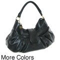 B-Collective Women's Leather Pleated Mini Satchel