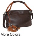 B-Collective Leather Tassel Satchel
