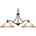 Woodbridge Lighting Anson 2-light Marbled Bronze Island Light Fixture