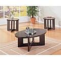 Cappuccino Oval 3-piece Occasional Table Set