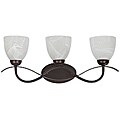 Transitional 3-light Rubbed Bronze Bath Bar