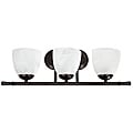 Transitional 3-light Rubbed Bronze Bath Bar
