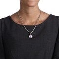 Sophisticated Style Lavender CZ Sterling Silver Necklace