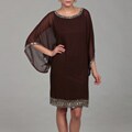 J Laxmi Women's Metallic Beaded Dress