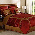 Crosswind Brick Bronze Full-size 8-piece Comforter Set