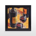 Karen Emery 'Wine Tasting I' Framed Textured Art