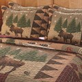 Moose Lodge Full/ Queen-size Quilt Set