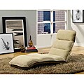 Tan Microfiber "EZ Lounger" Click Clack Chair