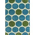 Horizon Hand-made Metro Light Green New Zealand Blend Wool Rug (8 x 10)