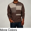 Oggi Moda Men's Colorblock Merino Wool Crewneck Sweater