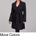Jones New York Women's Plus Size Wool Belted Coat FINAL SALE