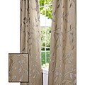 Textured Vine Gold 96-inch Jacquard Curtain Panel