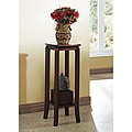 Walnut Solid Top 28-inch Plant Stand