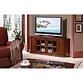 Oak Solid Wood and Veneer 62-inch Corner TV Stand