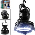 Happy Camper 2-in-1 Tent LED Camping Light and Ceiling Fan (Set of 2)