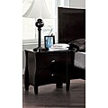 Beau Espresso Finish 2-drawer Nightstand