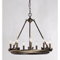 Thebes 9-light Candelabra Iron Chandelier