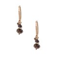 Alexa Starr Goldtone Cluster Hoop Earrings