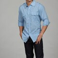 Burnside Men's Checkered Woven Shirt