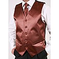 Ferrecci Men's Brown 2-piece Vest Set