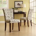 Parson Latin Script Linen Chairs (Set of 2)