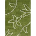 Hand-tufted Floridly Green Wool Rug (8' x 10')