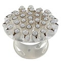 Antique Silver Pearl Ring (India)