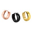 West Coast Jewelry Stainless Steel Polished Hoop Earrings