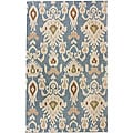 Handmade Alexa Ikat Wool Rug (7'6 x 9'6)