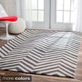 Handmade Alexa Chevron Wool Rug (7'6 x 9'6)