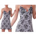 Illusion Women's Cotton Flowerprint Spaghetti Strap Nightgown