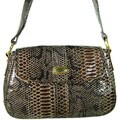 Ronella Lucci Vecceli Embossed Snake Skin Crossbody