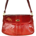 Ronella Lucci Vecceli Alligator Embossed Red Crossbody