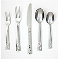 Cambridge Silversmiths Sand Script Frost 20-piece Flatware Set