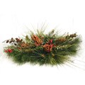 Good Tidings 2284 Deluxe Sugar Pine with Greenery Cones/ Red/ Berries Candle Holder Centerpiece