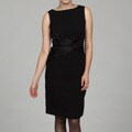 Sandra Darren Women's Black Satin Dress