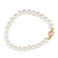 Junior Jewels White Freshwater Pearl Baby Bracelet (6 mm)