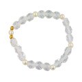 Junior Jewels 14k Yellow Gold Pearl and Bead Baby Bracelet