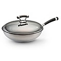 Circulon Contempo Stainless Steel Nonstick 12.5-inch Covered Deep Skillet