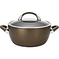 Circulon Symmetry Chocolate Hard-anodized Nonstick 5.5-quart Covered Casserole Pot
