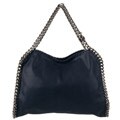 Stella McCartney 'Falabella' Blue Faux Leather Shopper Bag