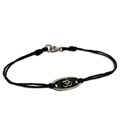Sterling Silver Cotton 'Om' Bracelet (Thailand)