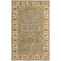 Hand-tufted Caspian Blue Wool Rug (5' x 8')
