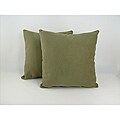 Pebble Brushed 18-inch Throw Pillows (Set of 2)