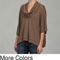 Intrigue Women's Dolman Sleeve Cowl Neck Top FINAL SALE