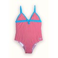 Azul Swimwear Girl's Manuela Red Stripe One-piece Swimsuit