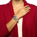 Alexa Starr Grey Agate and Clear Glass Stretch Bracelet