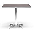 Altgeld Modern Dining Table with Square Brown Top