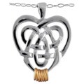 Wish Ring Sterling Silver Celtic Filigree Necklace