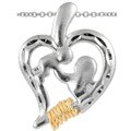 Wish Ring Sterling Silver Mother and Child Necklace